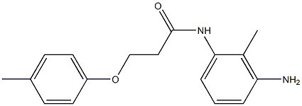 N-(3-amino-2-methylphenyl)-3-(4-methylphenoxy)propanamide,,结构式