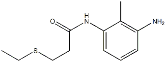 N-(3-amino-2-methylphenyl)-3-(ethylsulfanyl)propanamide 结构式
