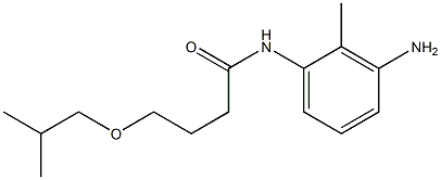 N-(3-amino-2-methylphenyl)-4-(2-methylpropoxy)butanamide Struktur