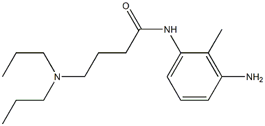 N-(3-amino-2-methylphenyl)-4-(dipropylamino)butanamide Struktur
