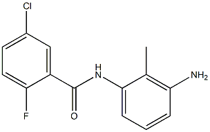 N-(3-amino-2-methylphenyl)-5-chloro-2-fluorobenzamide 结构式