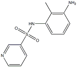 N-(3-amino-2-methylphenyl)pyridine-3-sulfonamide 化学構造式