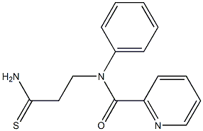N-(3-amino-3-thioxopropyl)-N-phenylpyridine-2-carboxamide Struktur