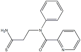 N-(3-amino-3-thioxopropyl)-N-phenylpyridine-2-carboxamide,,结构式