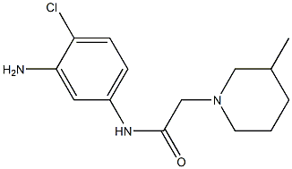 N-(3-amino-4-chlorophenyl)-2-(3-methylpiperidin-1-yl)acetamide Struktur