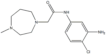 N-(3-amino-4-chlorophenyl)-2-(4-methyl-1,4-diazepan-1-yl)acetamide,,结构式