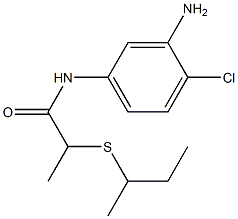 N-(3-amino-4-chlorophenyl)-2-(butan-2-ylsulfanyl)propanamide Structure