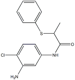 N-(3-amino-4-chlorophenyl)-2-(phenylsulfanyl)propanamide,,结构式