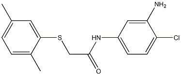 N-(3-amino-4-chlorophenyl)-2-[(2,5-dimethylphenyl)sulfanyl]acetamide Structure