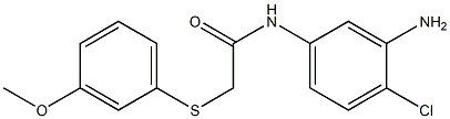 N-(3-amino-4-chlorophenyl)-2-[(3-methoxyphenyl)sulfanyl]acetamide Structure