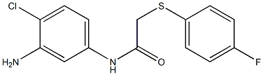 N-(3-amino-4-chlorophenyl)-2-[(4-fluorophenyl)sulfanyl]acetamide Structure