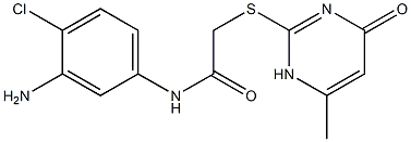 N-(3-amino-4-chlorophenyl)-2-[(6-methyl-4-oxo-1,4-dihydropyrimidin-2-yl)sulfanyl]acetamide