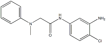 N-(3-amino-4-chlorophenyl)-2-[methyl(phenyl)amino]acetamide 化学構造式
