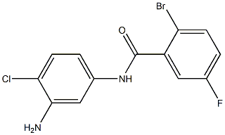 N-(3-amino-4-chlorophenyl)-2-bromo-5-fluorobenzamide Struktur