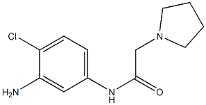 N-(3-amino-4-chlorophenyl)-2-pyrrolidin-1-ylacetamide 结构式