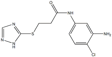  N-(3-amino-4-chlorophenyl)-3-(1H-1,2,4-triazol-5-ylsulfanyl)propanamide