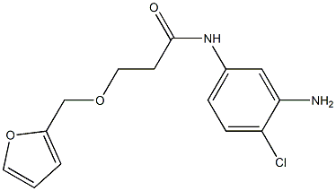 N-(3-amino-4-chlorophenyl)-3-(2-furylmethoxy)propanamide 结构式
