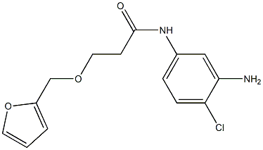 N-(3-amino-4-chlorophenyl)-3-(2-furylmethoxy)propanamide,,结构式