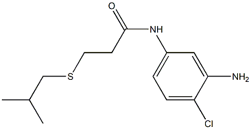 N-(3-amino-4-chlorophenyl)-3-[(2-methylpropyl)sulfanyl]propanamide