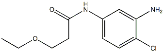 N-(3-amino-4-chlorophenyl)-3-ethoxypropanamide 化学構造式