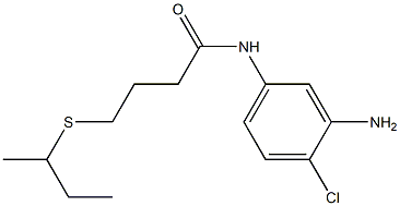 N-(3-amino-4-chlorophenyl)-4-(butan-2-ylsulfanyl)butanamide Struktur