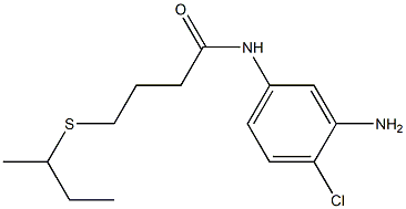 N-(3-amino-4-chlorophenyl)-4-(butan-2-ylsulfanyl)butanamide 结构式