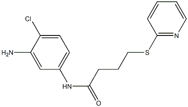 N-(3-amino-4-chlorophenyl)-4-(pyridin-2-ylsulfanyl)butanamide Structure