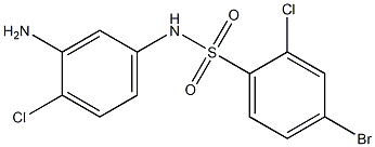 N-(3-amino-4-chlorophenyl)-4-bromo-2-chlorobenzene-1-sulfonamide