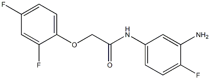 N-(3-amino-4-fluorophenyl)-2-(2,4-difluorophenoxy)acetamide,,结构式