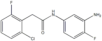 N-(3-amino-4-fluorophenyl)-2-(2-chloro-6-fluorophenyl)acetamide Structure