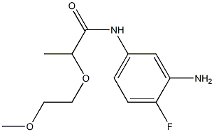 N-(3-amino-4-fluorophenyl)-2-(2-methoxyethoxy)propanamide Structure