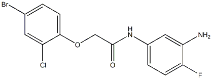 N-(3-amino-4-fluorophenyl)-2-(4-bromo-2-chlorophenoxy)acetamide 结构式