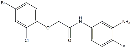 N-(3-amino-4-fluorophenyl)-2-(4-bromo-2-chlorophenoxy)acetamide