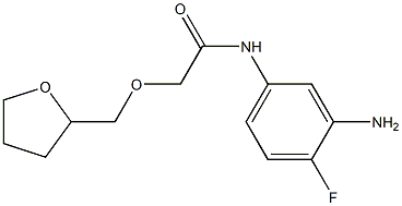 N-(3-amino-4-fluorophenyl)-2-(oxolan-2-ylmethoxy)acetamide Struktur