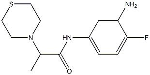 N-(3-amino-4-fluorophenyl)-2-(thiomorpholin-4-yl)propanamide