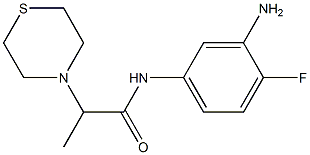 N-(3-amino-4-fluorophenyl)-2-(thiomorpholin-4-yl)propanamide Structure