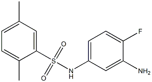 N-(3-amino-4-fluorophenyl)-2,5-dimethylbenzene-1-sulfonamide|