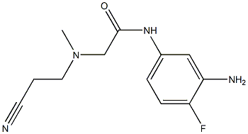 N-(3-amino-4-fluorophenyl)-2-[(2-cyanoethyl)(methyl)amino]acetamide Structure