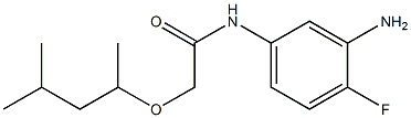 N-(3-amino-4-fluorophenyl)-2-[(4-methylpentan-2-yl)oxy]acetamide Struktur