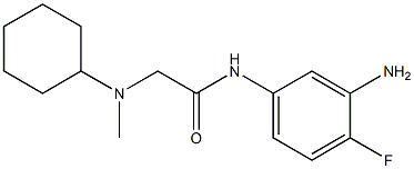 N-(3-amino-4-fluorophenyl)-2-[cyclohexyl(methyl)amino]acetamide Structure