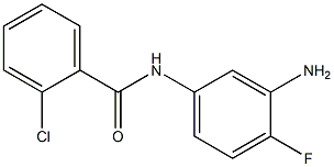 N-(3-amino-4-fluorophenyl)-2-chlorobenzamide 化学構造式