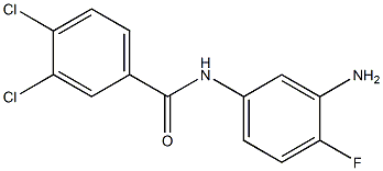 N-(3-amino-4-fluorophenyl)-3,4-dichlorobenzamide 化学構造式