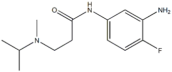 N-(3-amino-4-fluorophenyl)-3-[isopropyl(methyl)amino]propanamide Structure