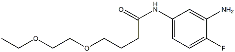 N-(3-amino-4-fluorophenyl)-4-(2-ethoxyethoxy)butanamide,,结构式