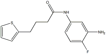 N-(3-amino-4-fluorophenyl)-4-(thiophen-2-yl)butanamide Structure