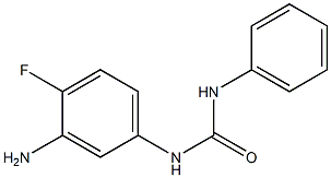 N-(3-amino-4-fluorophenyl)-N'-phenylurea Struktur