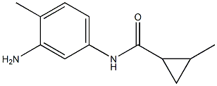 N-(3-amino-4-methylphenyl)-2-methylcyclopropanecarboxamide Struktur