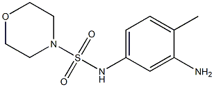 N-(3-amino-4-methylphenyl)morpholine-4-sulfonamide 结构式