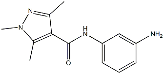 N-(3-aminophenyl)-1,3,5-trimethyl-1H-pyrazole-4-carboxamide Structure