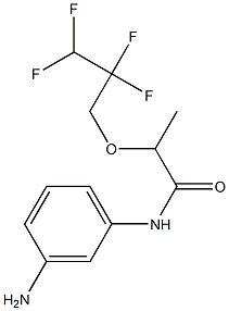 N-(3-aminophenyl)-2-(2,2,3,3-tetrafluoropropoxy)propanamide Struktur